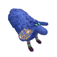 Load image into Gallery viewer, Purple Whimsical Sheep Sculpture (Large)
