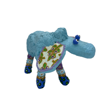 Load image into Gallery viewer, Blue Whimsical Sheep Sculpture (Small)

